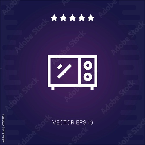 microwave vector icon modern illustration