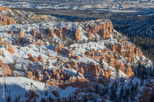 Scenic Bryce Canyon Utah Winter Lnadscape