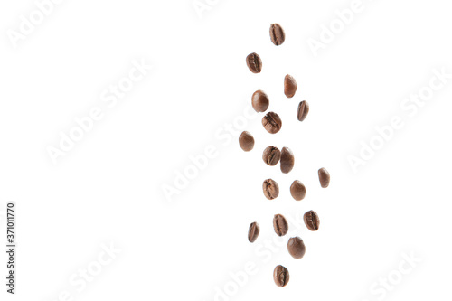 coffee beans isolated on white 