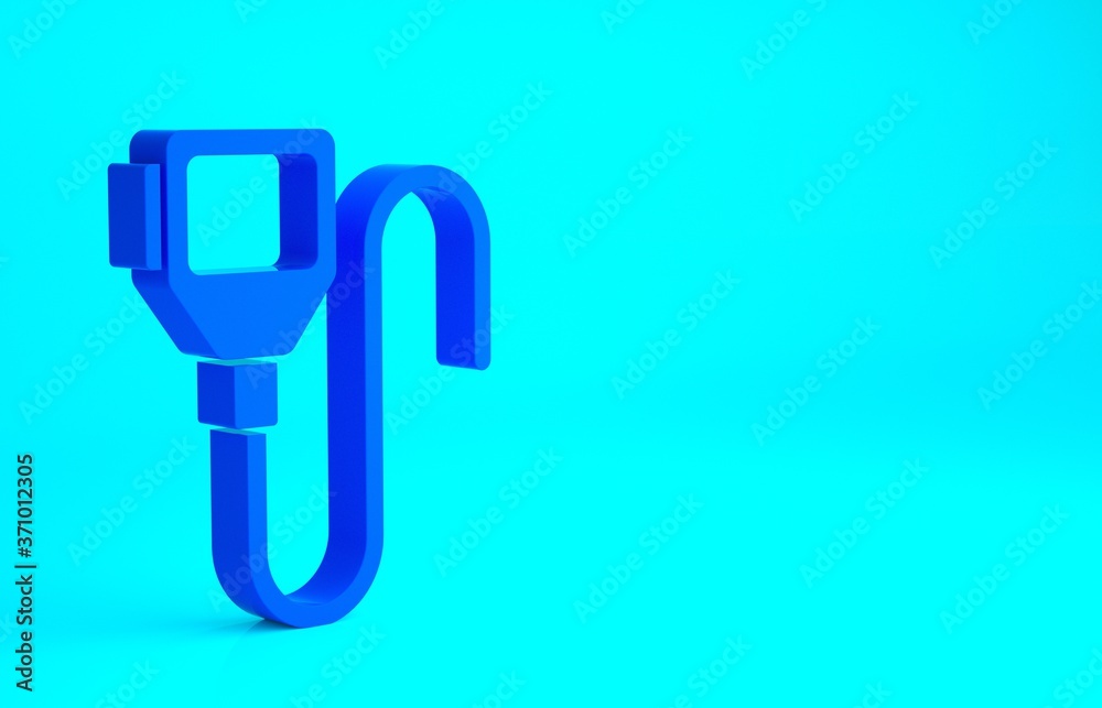 Blue Walkie talkie icon isolated on blue background. Portable radio transmitter icon. Radio transceiver sign. Minimalism concept. 3d illustration 3D render. Blue Walkie talkie icon isolated on blue background. Portable radio transmitter icon. Radio transceiver sign. Minimalism concept. 3d illustration 3D render.