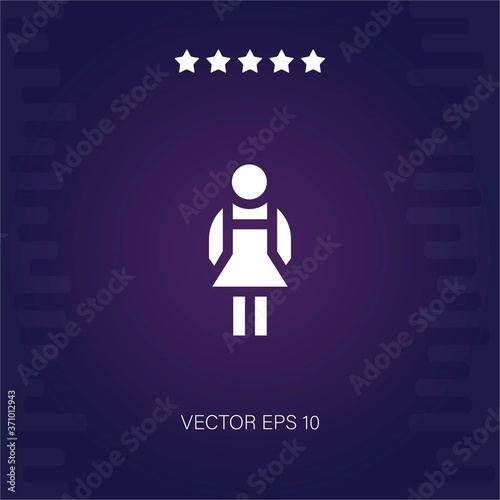 woman vector icon modern illustration