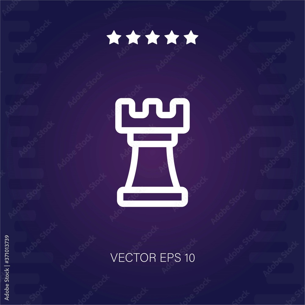 chess piece vector icon modern illustration chess piece vector icon modern illustration