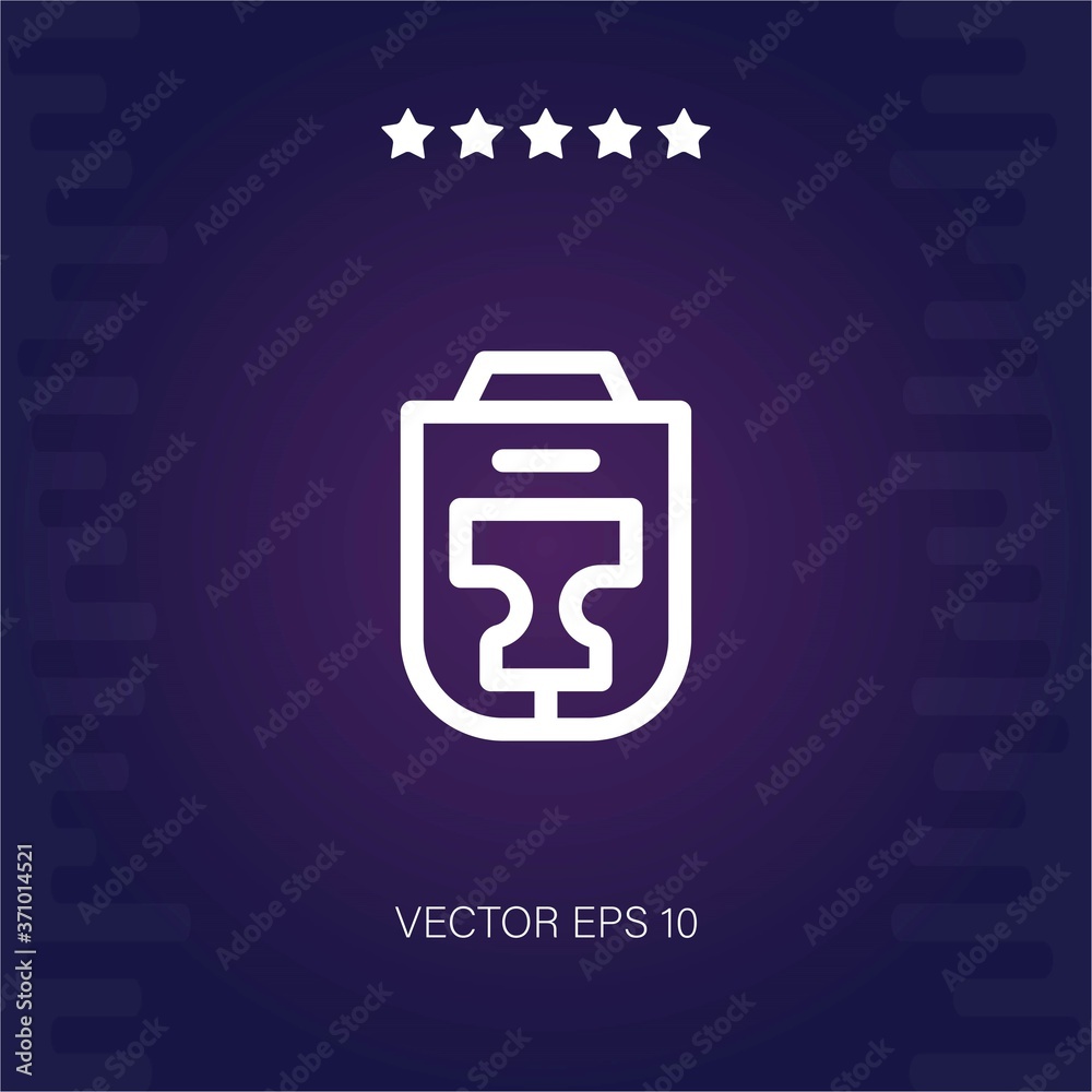 boxing helmet vector icon modern illustration boxing helmet vector icon modern illustration