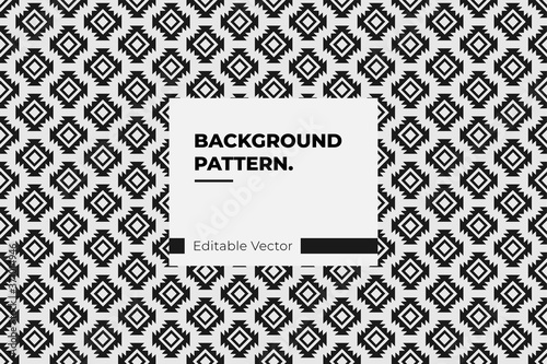 Aztec Geometric Pattern Art Traditional Tribal Ornament Decoration