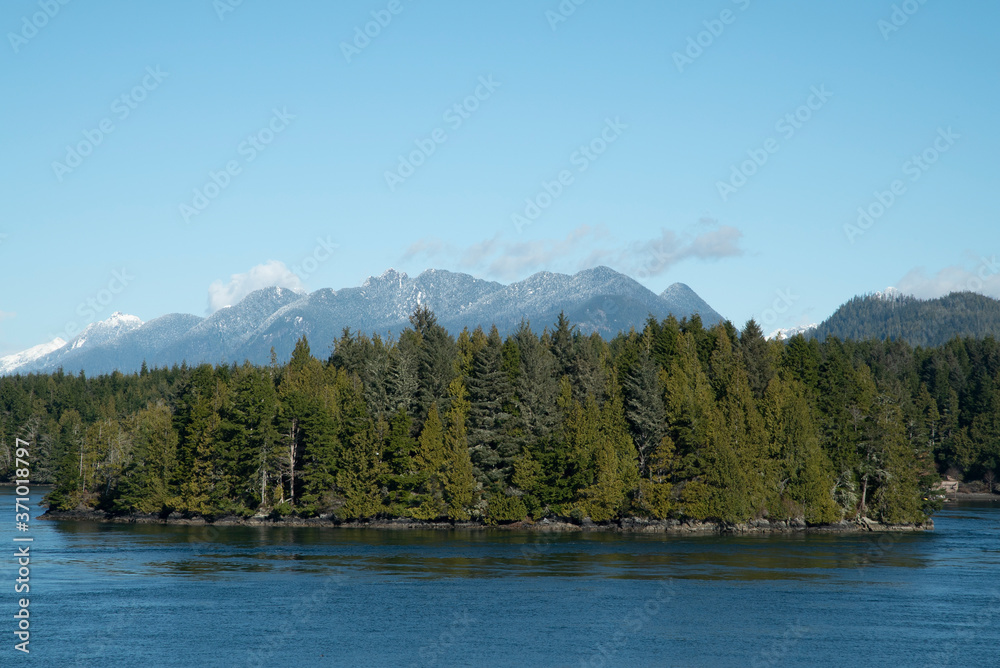 mountain lake in Tofino, Vancouver Island 