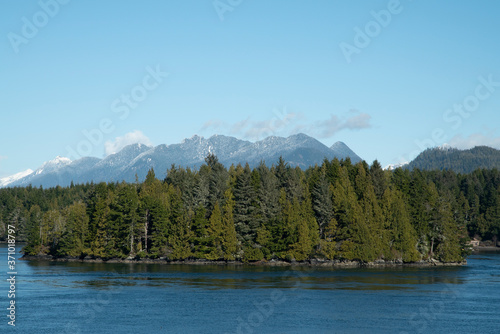 mountain lake in Tofino, Vancouver Island 