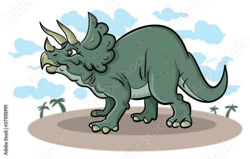 Cute Triceratops © Johnny Praize