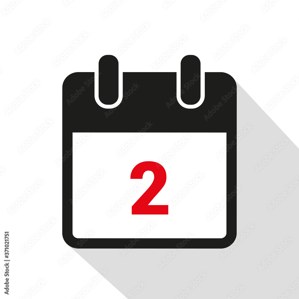 simple calendar icon 2 on white background vector illustration EPS10 simple calendar icon 2 on white background vector illustration EPS10
