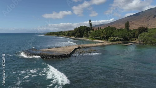 Drone Maui Hawaii Olowalu Plantation House Pier photo