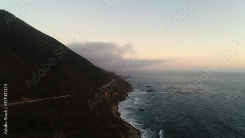 Big Sur Coastline during Dusk photo