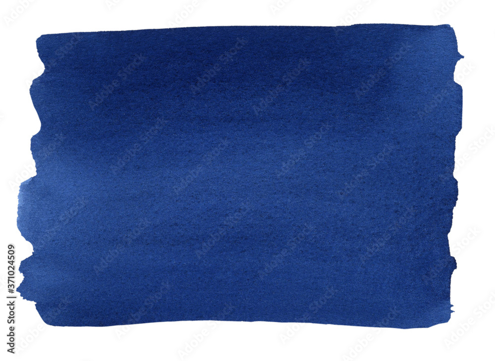 Fototapeta premium Blue watercolor background. Hand drawn abstract watercolor background. Watercolor free designs. 