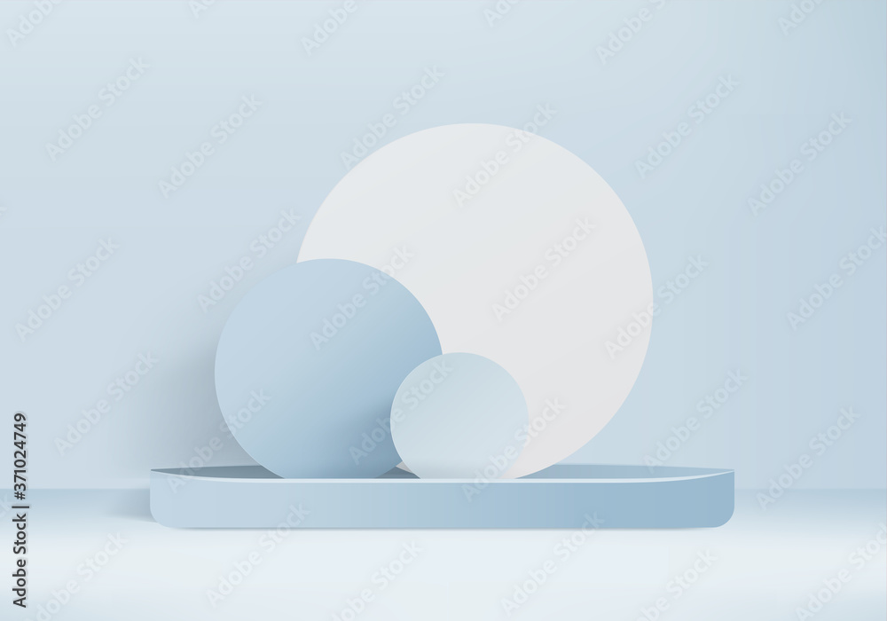 Cylinder abstract minimal scene with geometric platform. Summer background vector 3d rendering with podium. stand to show cosmetic products. Stage Showcase on pedestal modern 3d studio blue pastel Cylinder abstract minimal scene with geometric platform. Summer background vector 3d rendering with podium. stand to show cosmetic products. Stage Showcase on pedestal modern 3d studio blue pastel