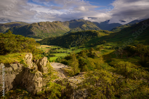 Borrowdale from Castle Crag, Lake District photo