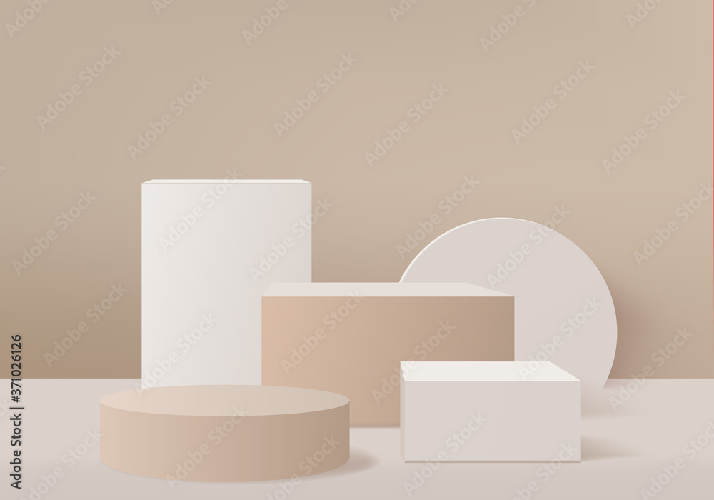 custom made wallpaper toronto digitalCylinder abstract minimal scene with geometric platform. Summer background vector 3d rendering with podium. stand to show cosmetic products. Stage Showcase on pedestal modern 3d studio pastel