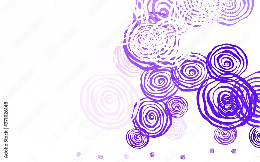 Light Purple vector natural background with roses.