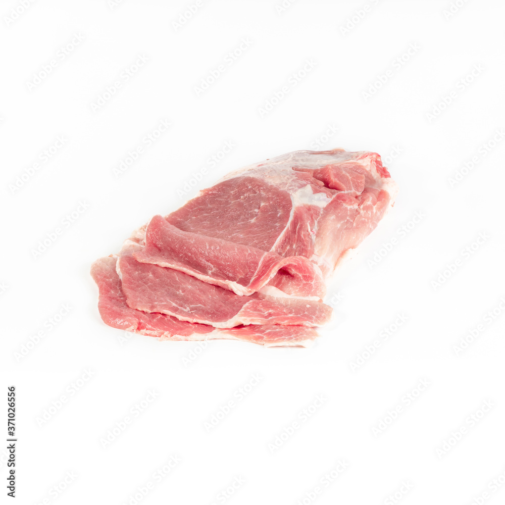 raw pork chops