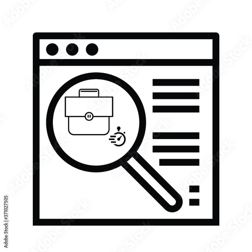 Find person for job opportunity, vector illustration design