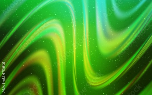 Light Green vector texture with milky way stars. Blurred decorative design in simple style with galaxy stars. Pattern for astrology websites.
