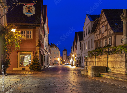 Rothenburg ob der Tauber. Old famous medieval city.