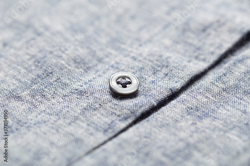 Close up of Men's linen shirt. 