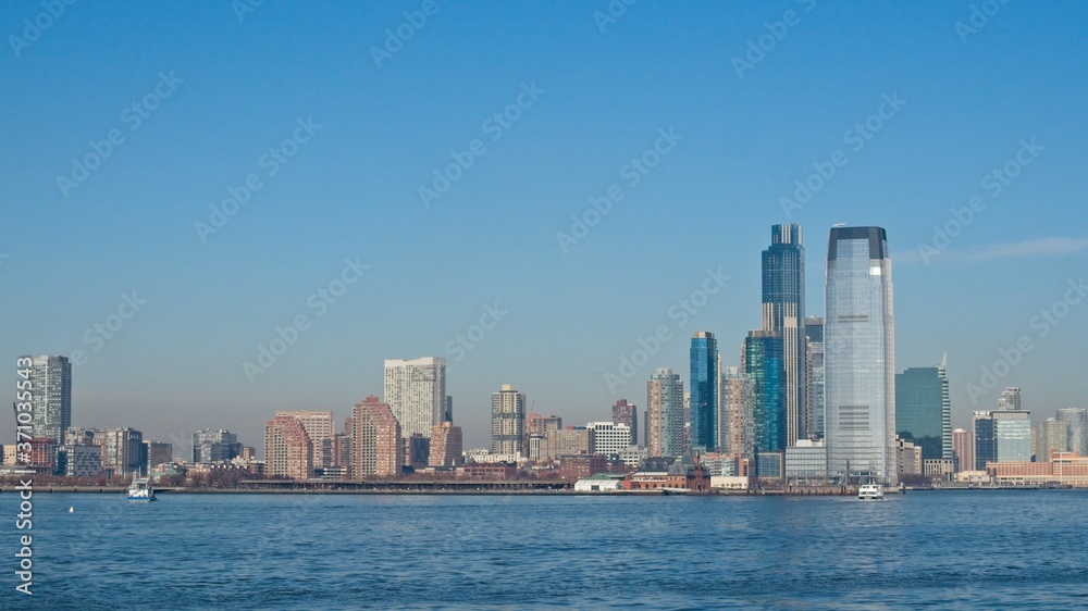 Lower Manhattan from Liberty Island