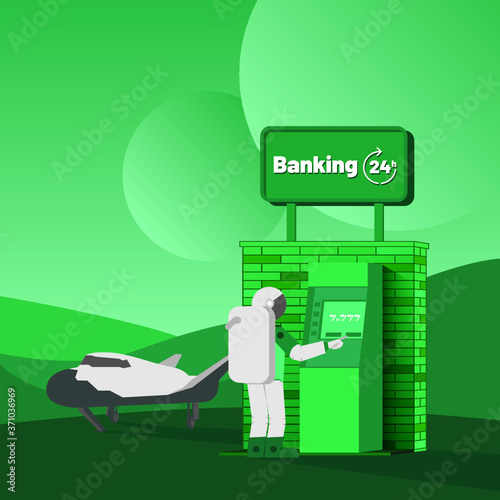 Astronaut banking 24h