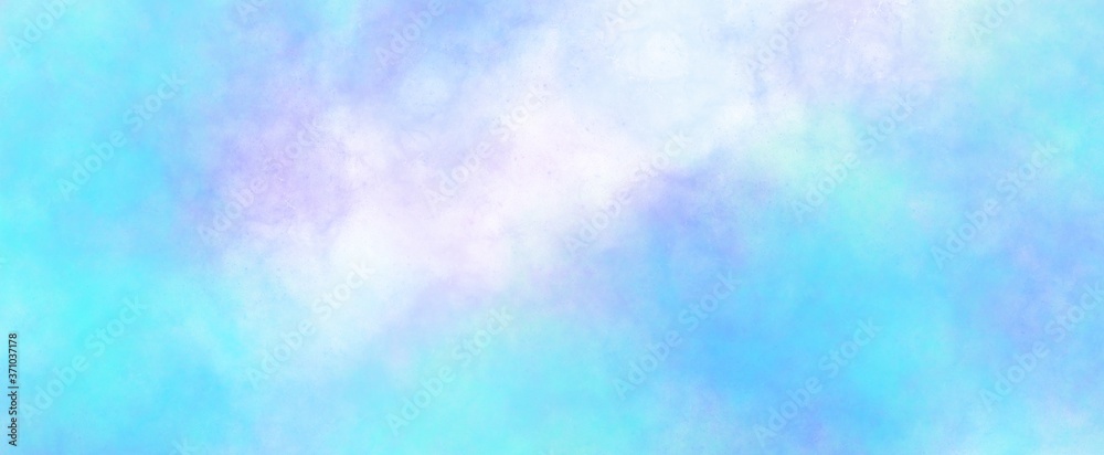 Abstract background white and blue water color, Hand painted background.
