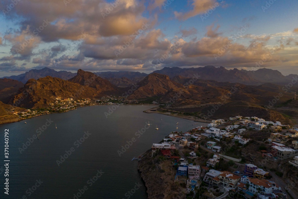 Obraz premium A sheltered cove in San Carlos located in Sonora Mexico.