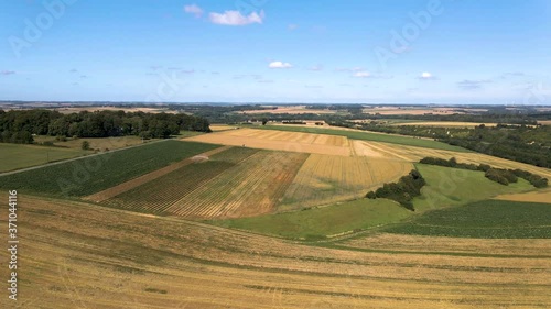 St. Georges Picardie, North of France, lovely landscapes from above