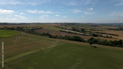 St. Georges Picardie, North of France, lovely landscapes from above