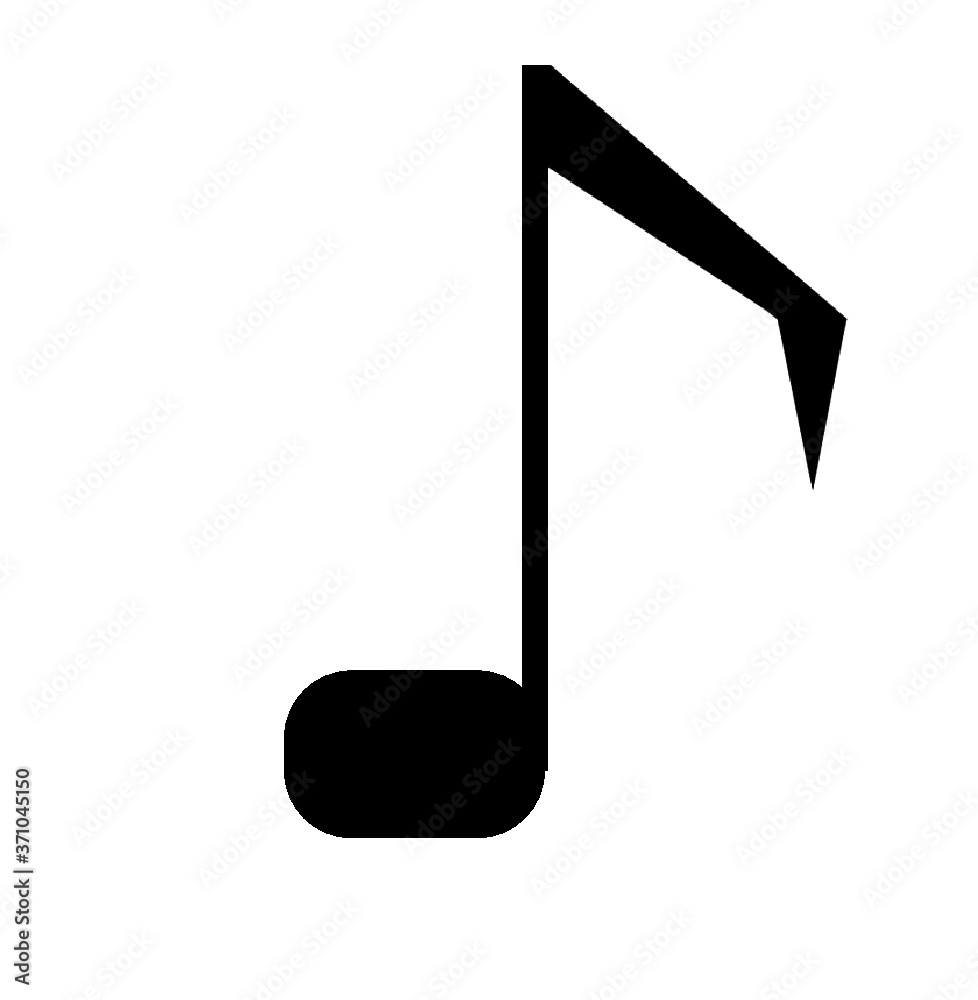 Stylized musical note (quaver)