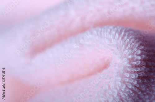 Pink towel fabric textile texture macro blur background