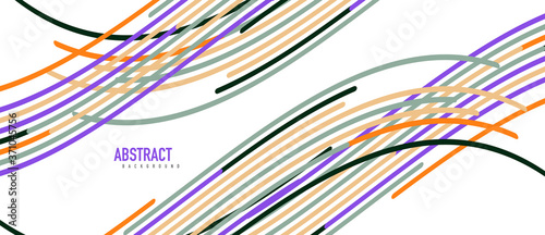 Аbstract moving colorful lines vector backgrounds for cover, placard, poster, banner or flyer