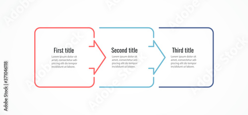 Vector Infographic design with 3 options or steps. Infographics for business concept. Can be used for presentations banner, workflow layout, process diagram, flow chart, info graph