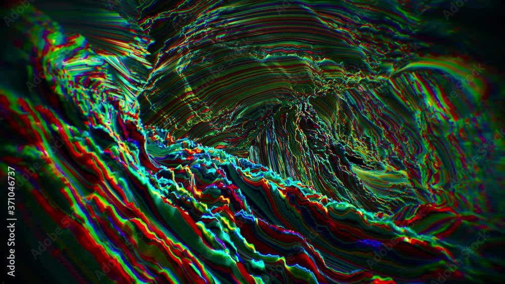 Colorful Modern Abstract Looping Topographical Texture Background Loop