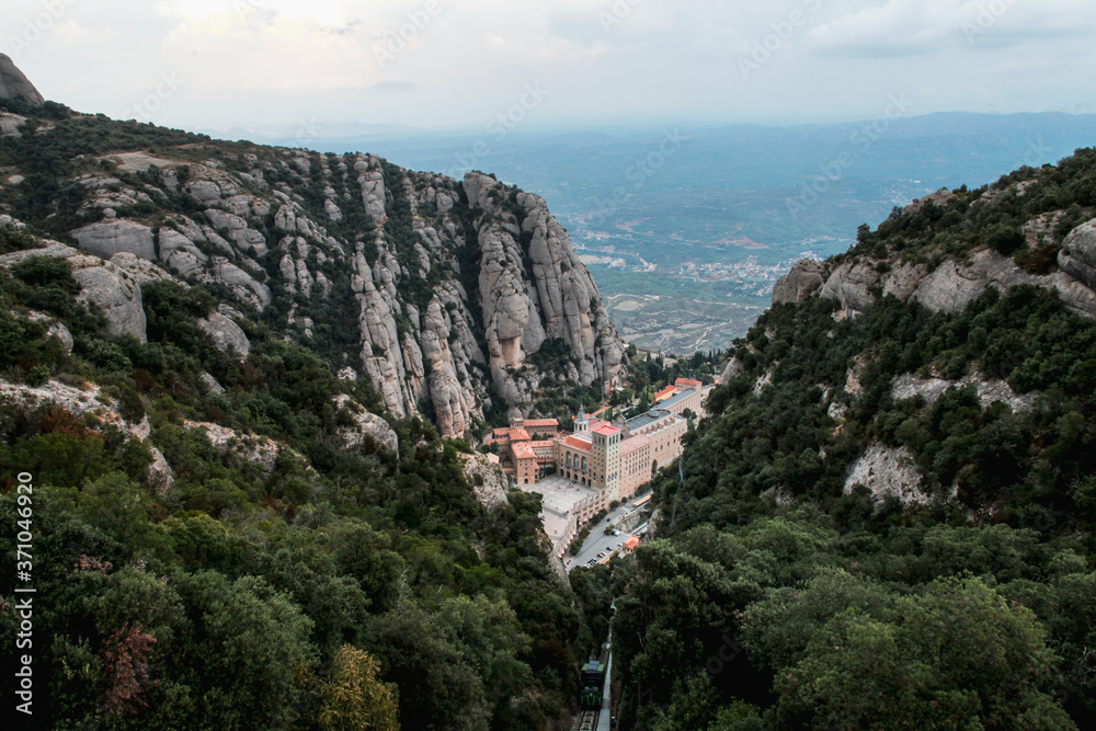 Montserrat Monastery - Benedictine Abbey on the mountain of Montserrat - Catalonia - Spain