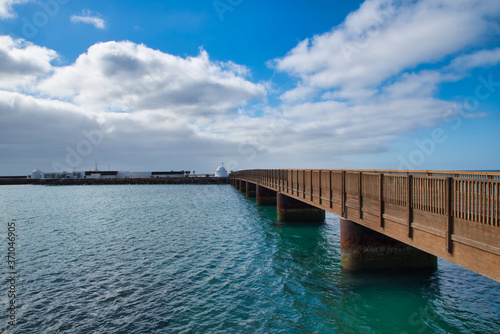 Wallpaper Mural Bridge over the sea in Arrecife. Lanzarote. Canary Islands,Spain Torontodigital.ca