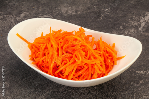 Korean carrot in the bowl