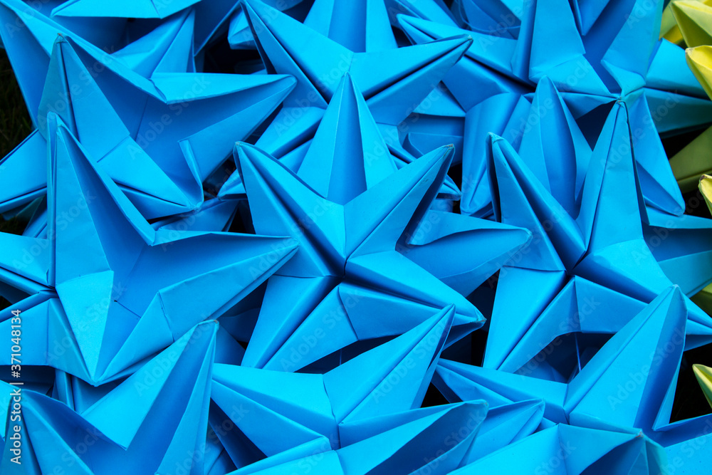 Origami Paper Figure Craft Handmade Paper Flower Origami Background 