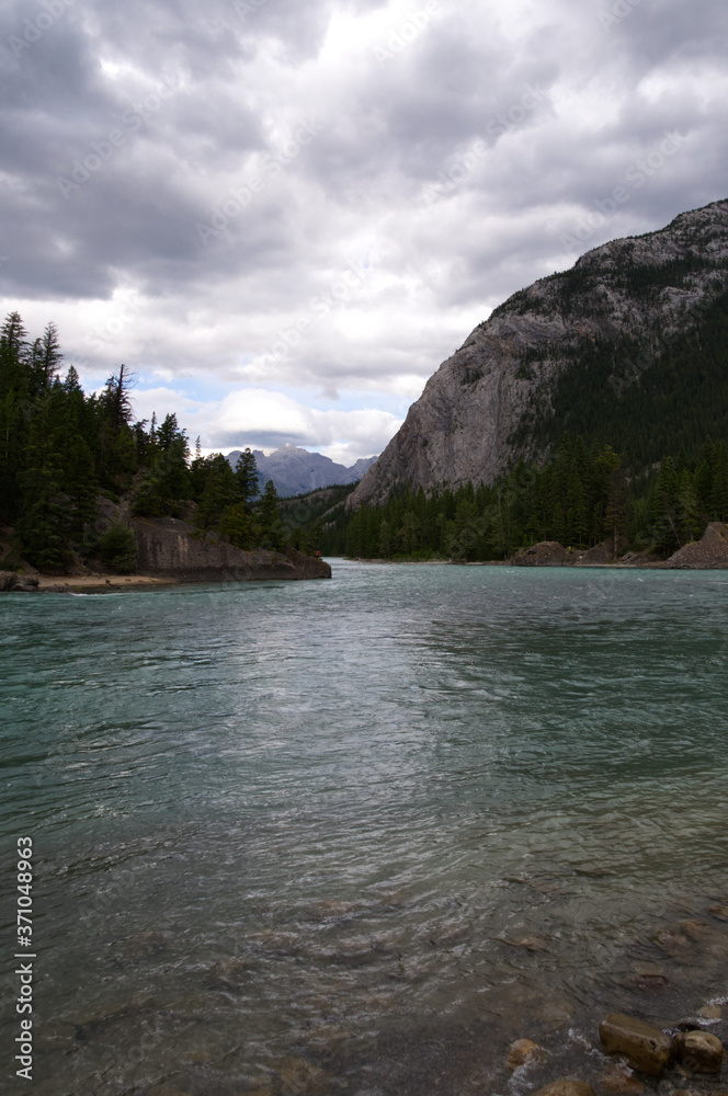 Bow River after the Waterfall Bow River after the Waterfall