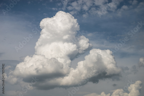 Closeup of cumuli nimbus before the storm