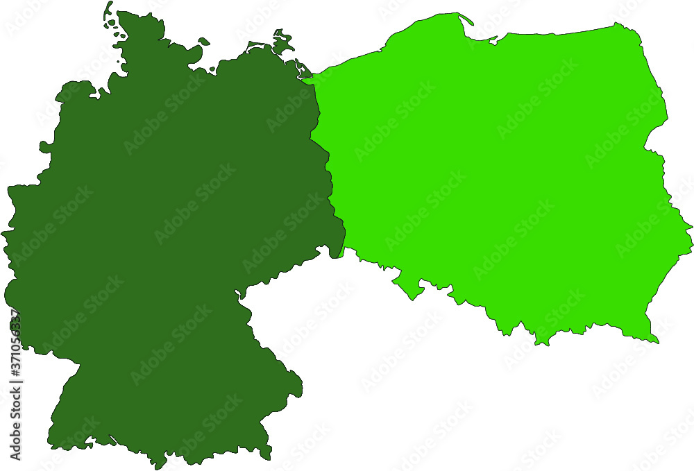 map of germany and poland