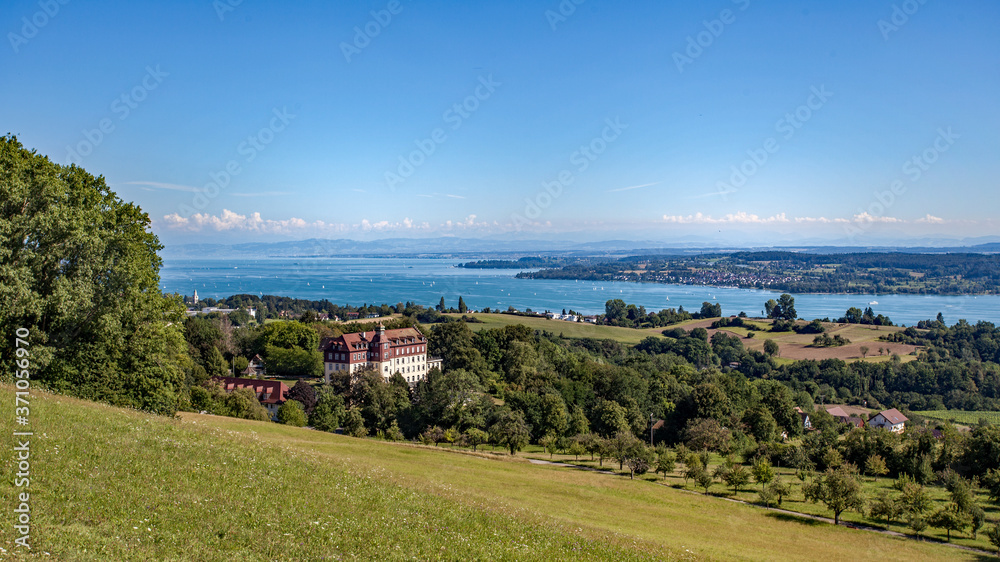 view of the lake of constance from Hödingen near Überlingen Germany view of the lake of constance from Hödingen near Überlingen Germany