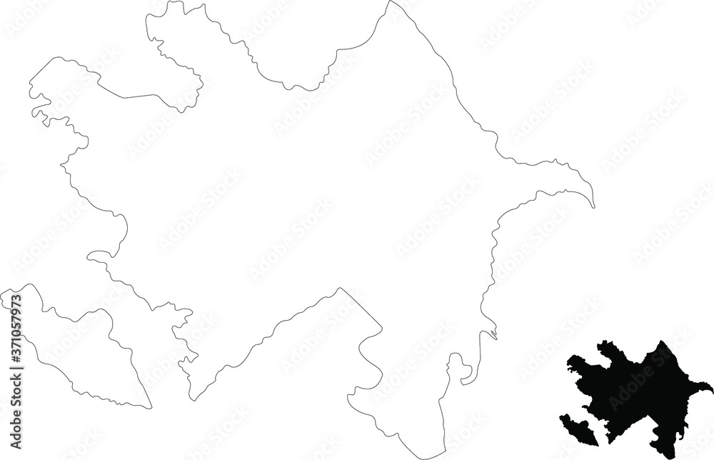 map of azerbaijan map