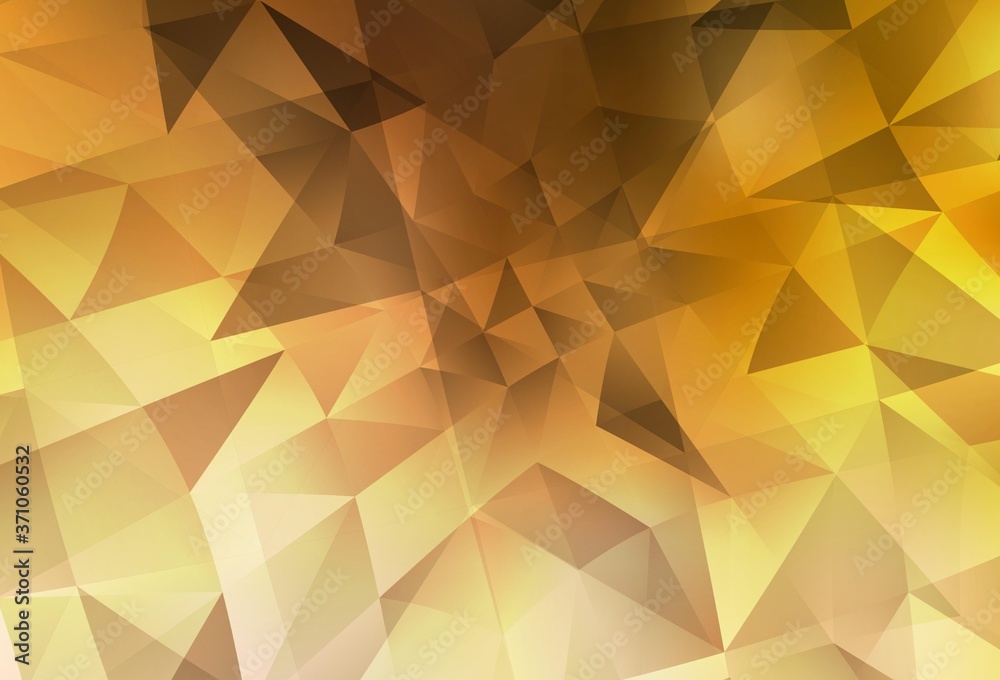 Light Orange vector polygonal pattern. Light Orange vector polygonal pattern.