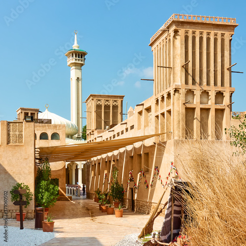 Photography Street in Al Fahidi quarter in Old Dubai