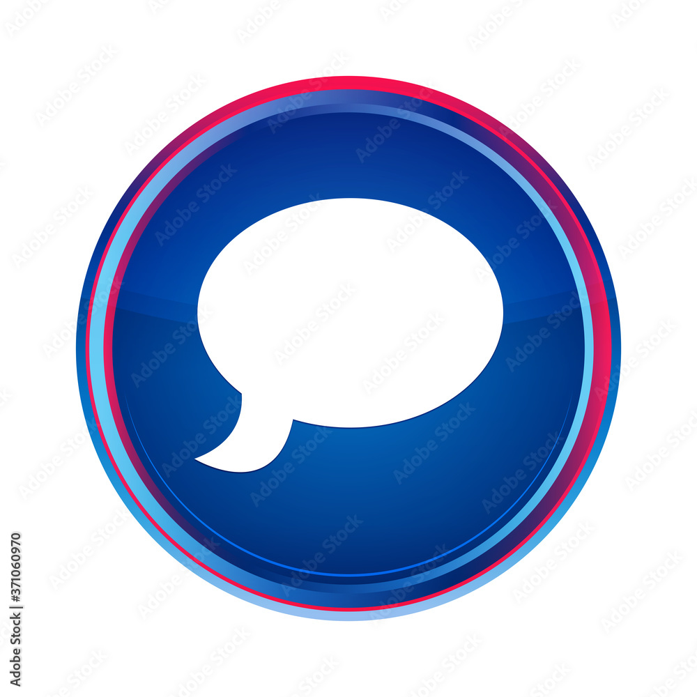 Chat icon silky blue round button aqua design illustration Chat icon silky blue round button aqua design illustration