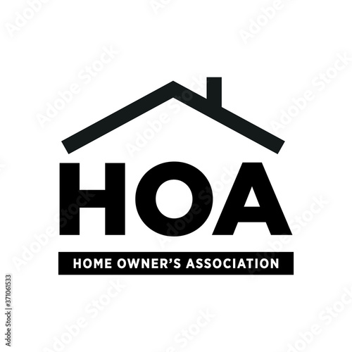 HOA, Home Owner's Association, House Icon Vector Illustration Background