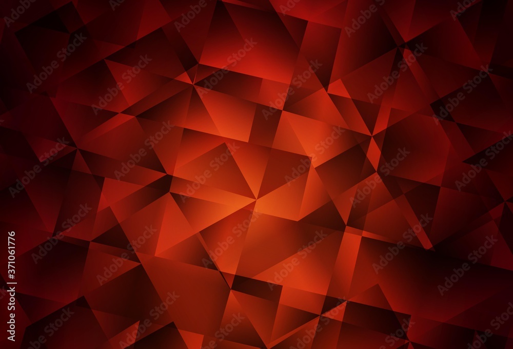 Dark Red vector polygon abstract background. Dark Red vector polygon abstract background.