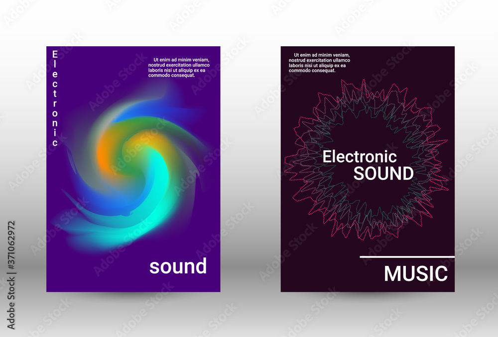 Fototapeta premium Modern musical covers